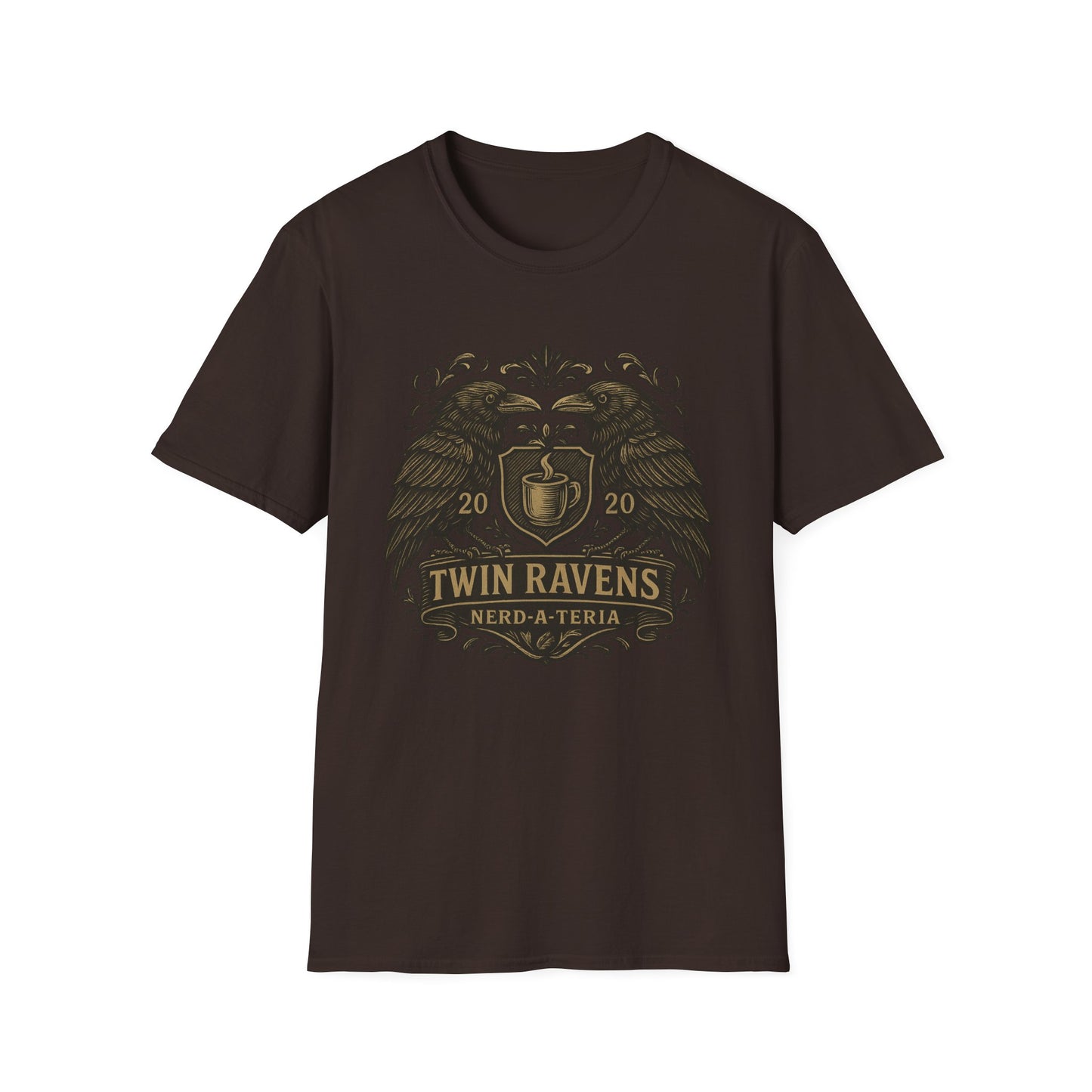 Unisex T-Shirt Twin Ravens Cafe and Nerd-a-Teria Logo Shirt