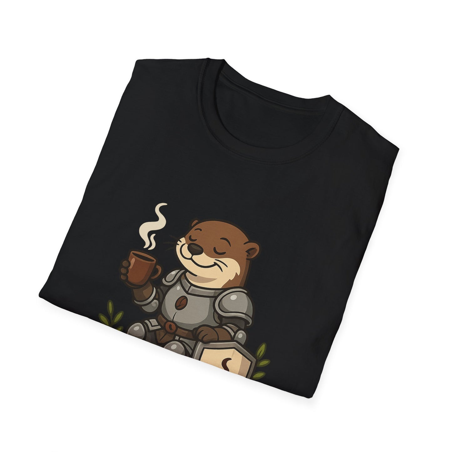 Otter Knight T-Shirt - Coffee Lover Design