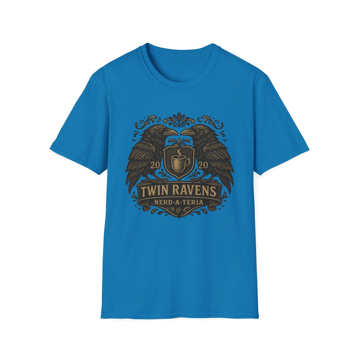 Unisex T-Shirt Twin Ravens Cafe and Nerd-a-Teria Logo Shirt
