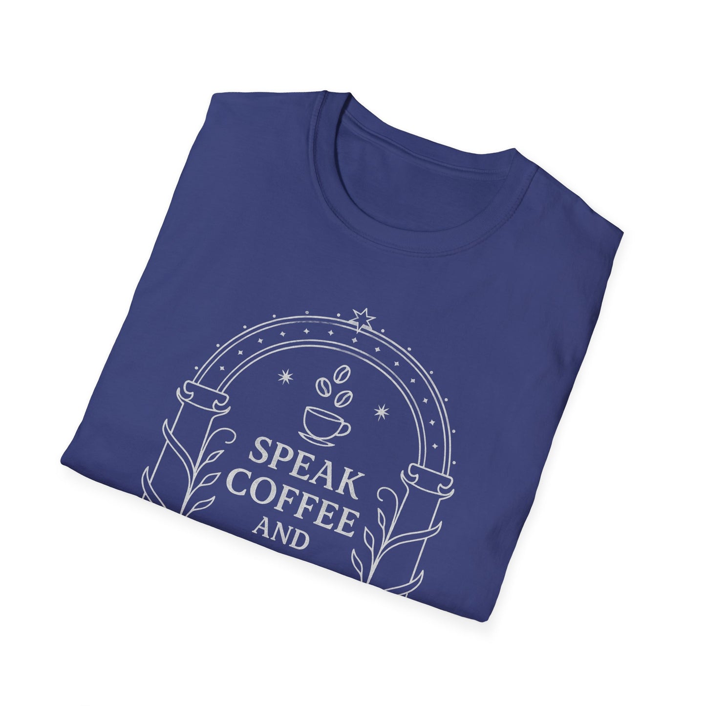 Moria Inspired T-Shirt Speak Coffee and Enter