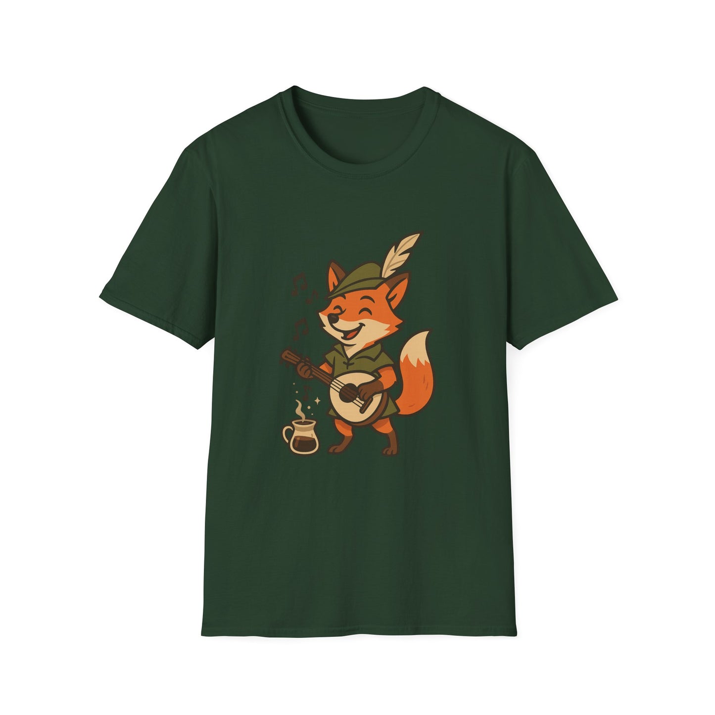 Fox Bard Singing Coffee Unisex T-Shirt