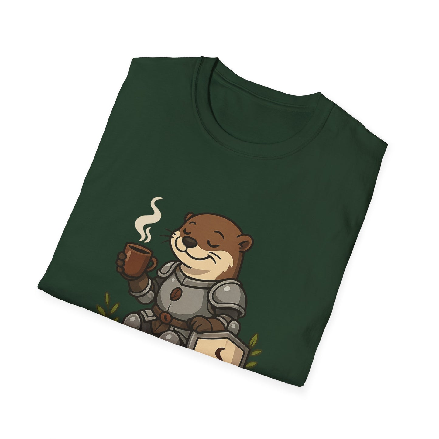 Otter Knight T-Shirt - Coffee Lover Design