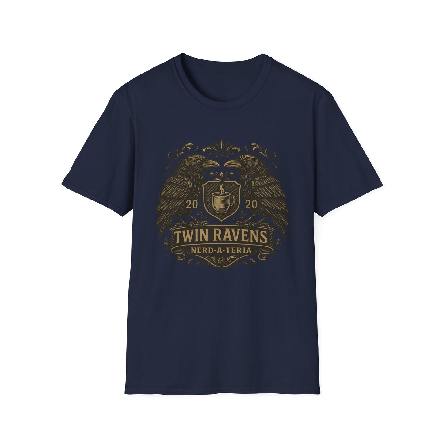 Unisex T-Shirt Twin Ravens Cafe and Nerd-a-Teria Logo Shirt