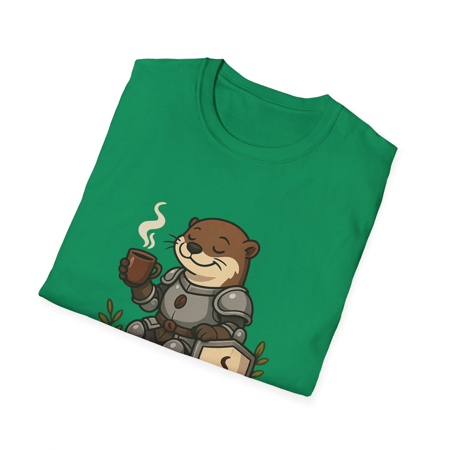 Otter Knight T-Shirt - Coffee Lover Design