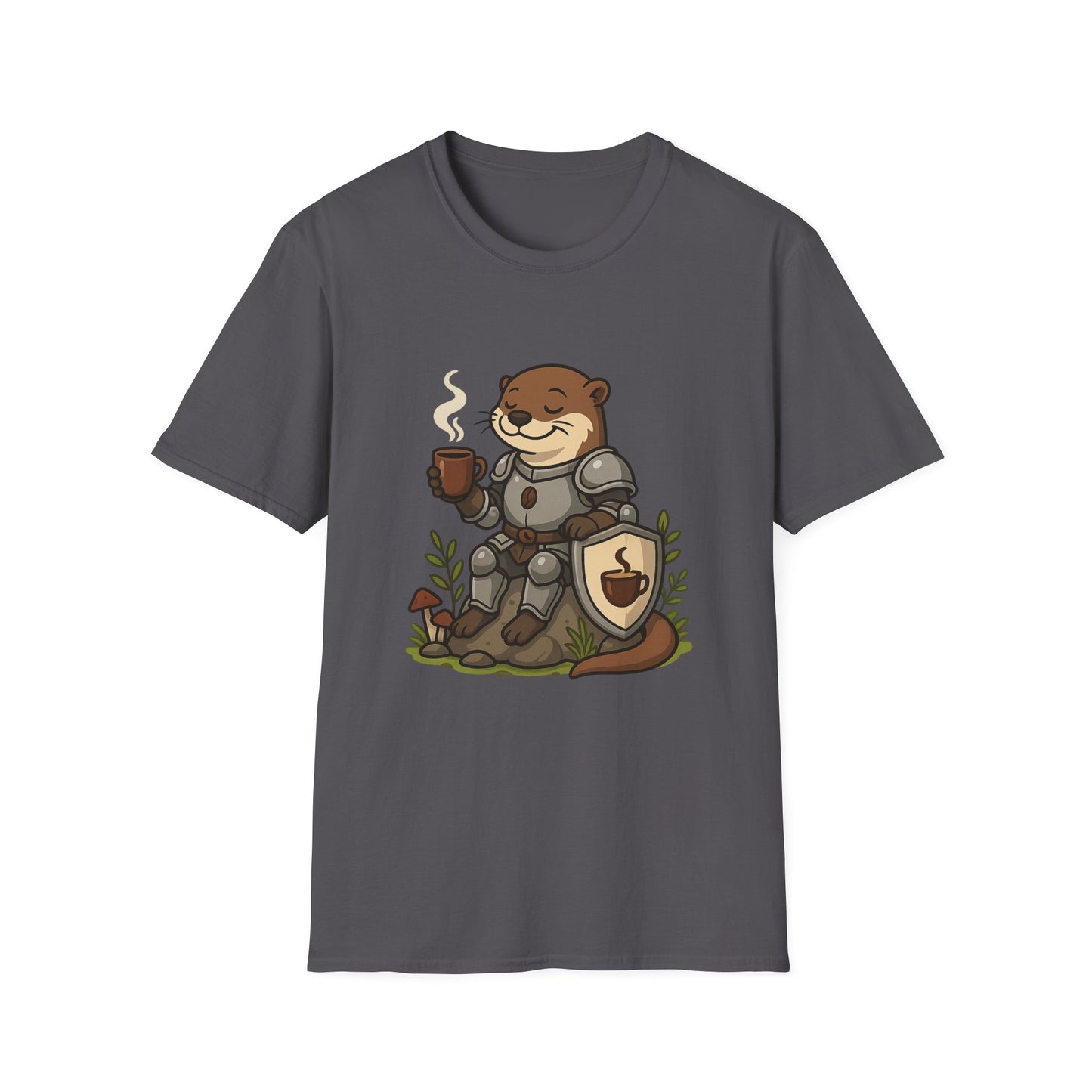 Otter Knight T-Shirt - Coffee Lover Design