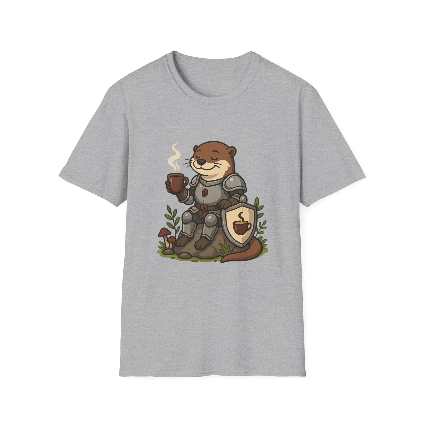 Otter Knight T-Shirt - Coffee Lover Design