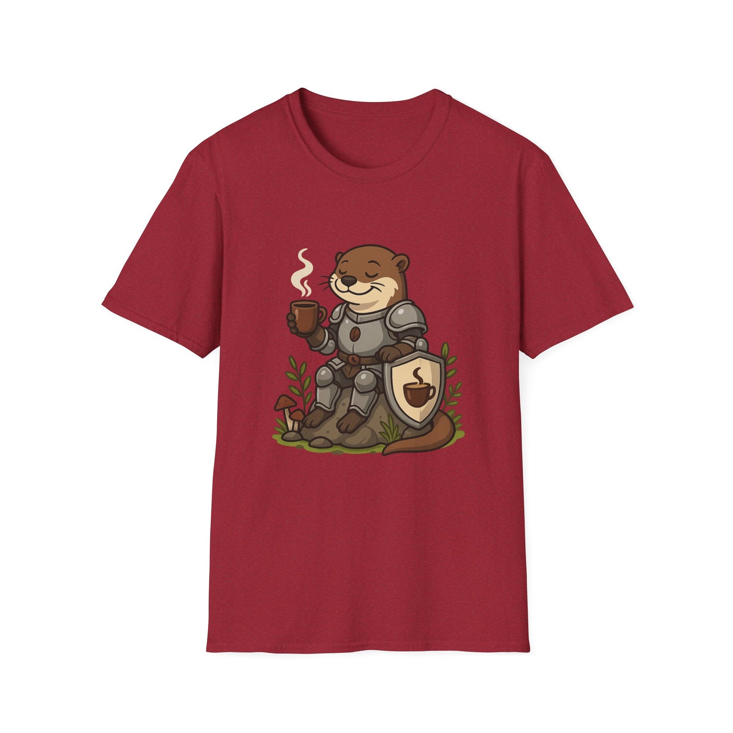 Otter Knight T-Shirt - Coffee Lover Design