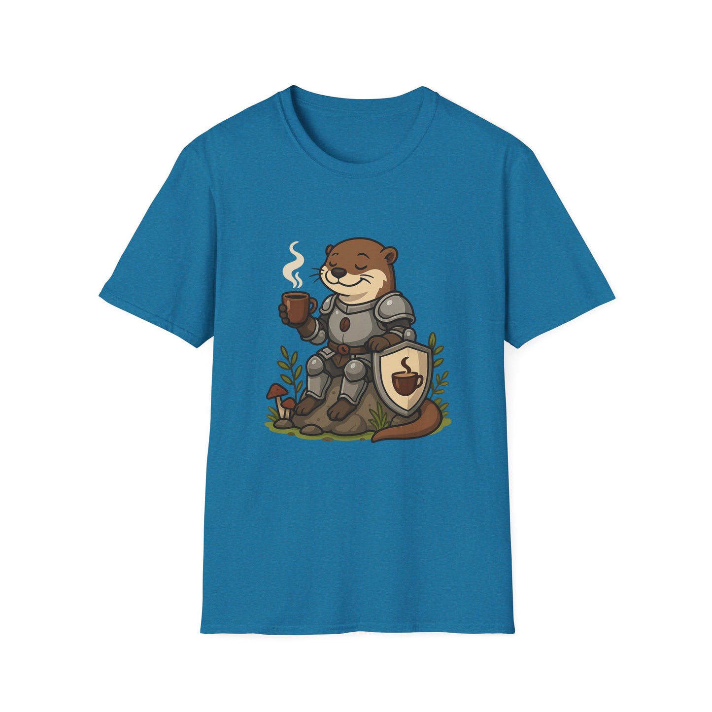 Otter Knight T-Shirt - Coffee Lover Design