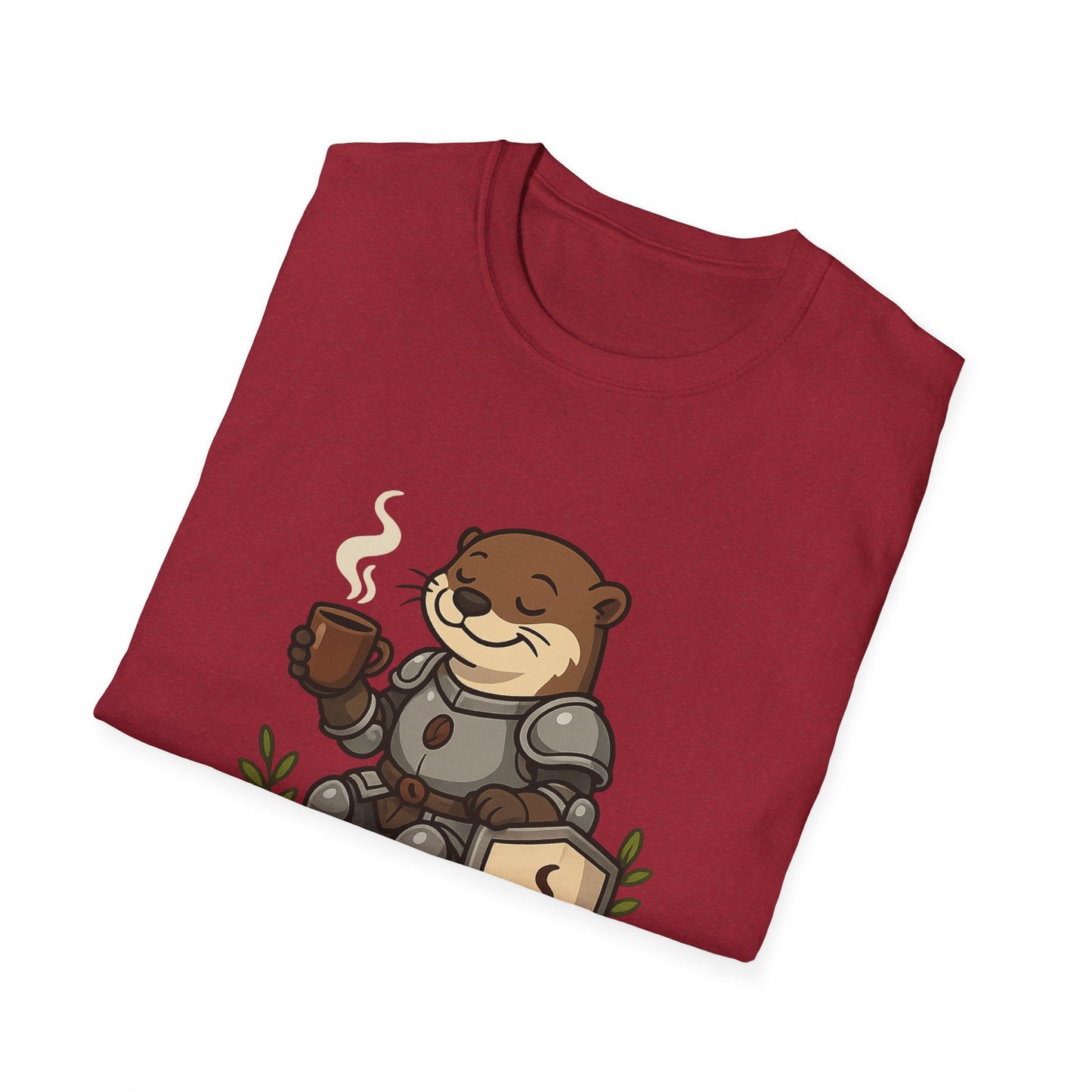 Otter Knight T-Shirt - Coffee Lover Design