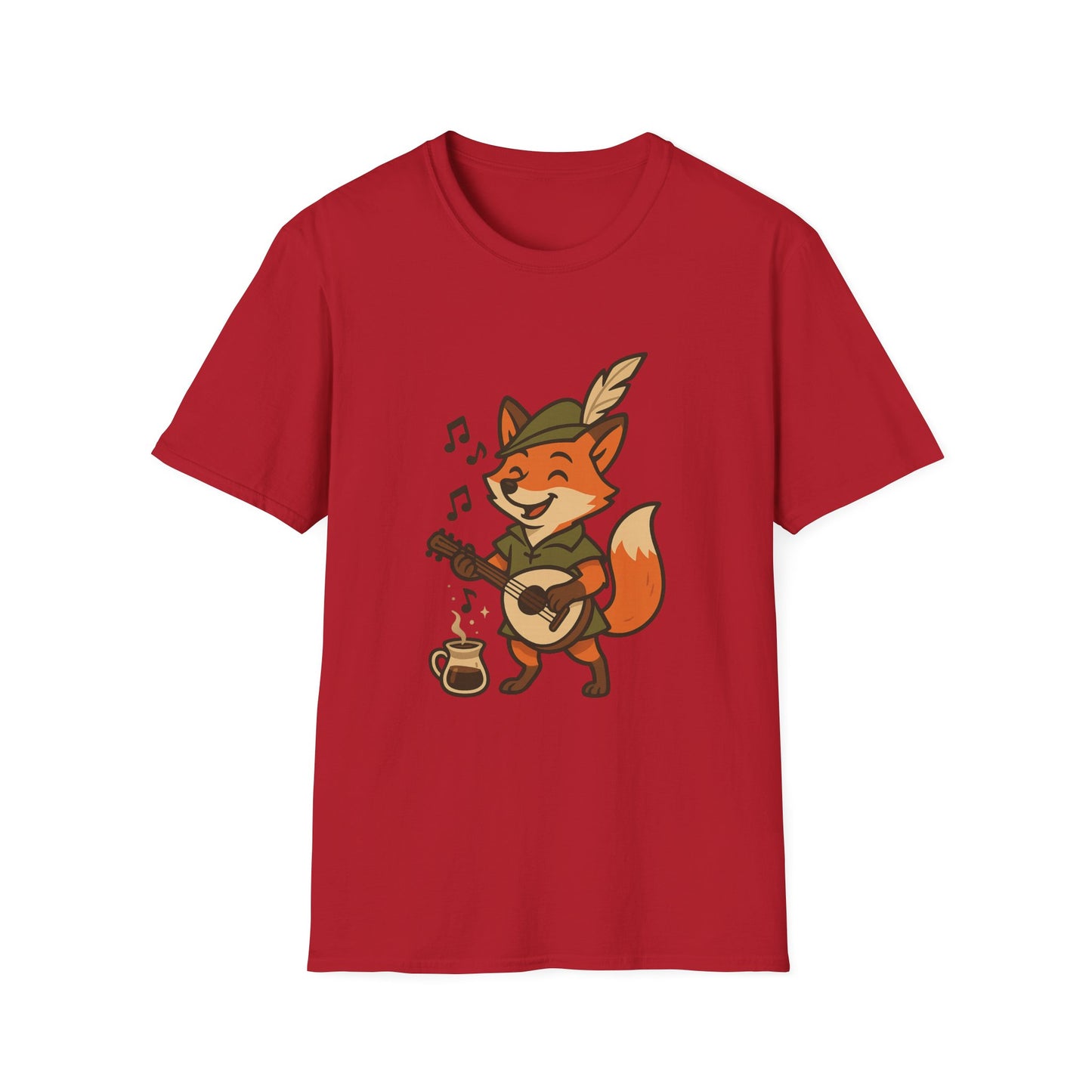Fox Bard Singing Coffee Unisex T-Shirt